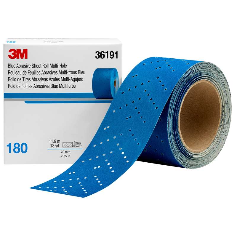 NHÁM THANH (CUỘN) XANH 3M 321U P80 36187