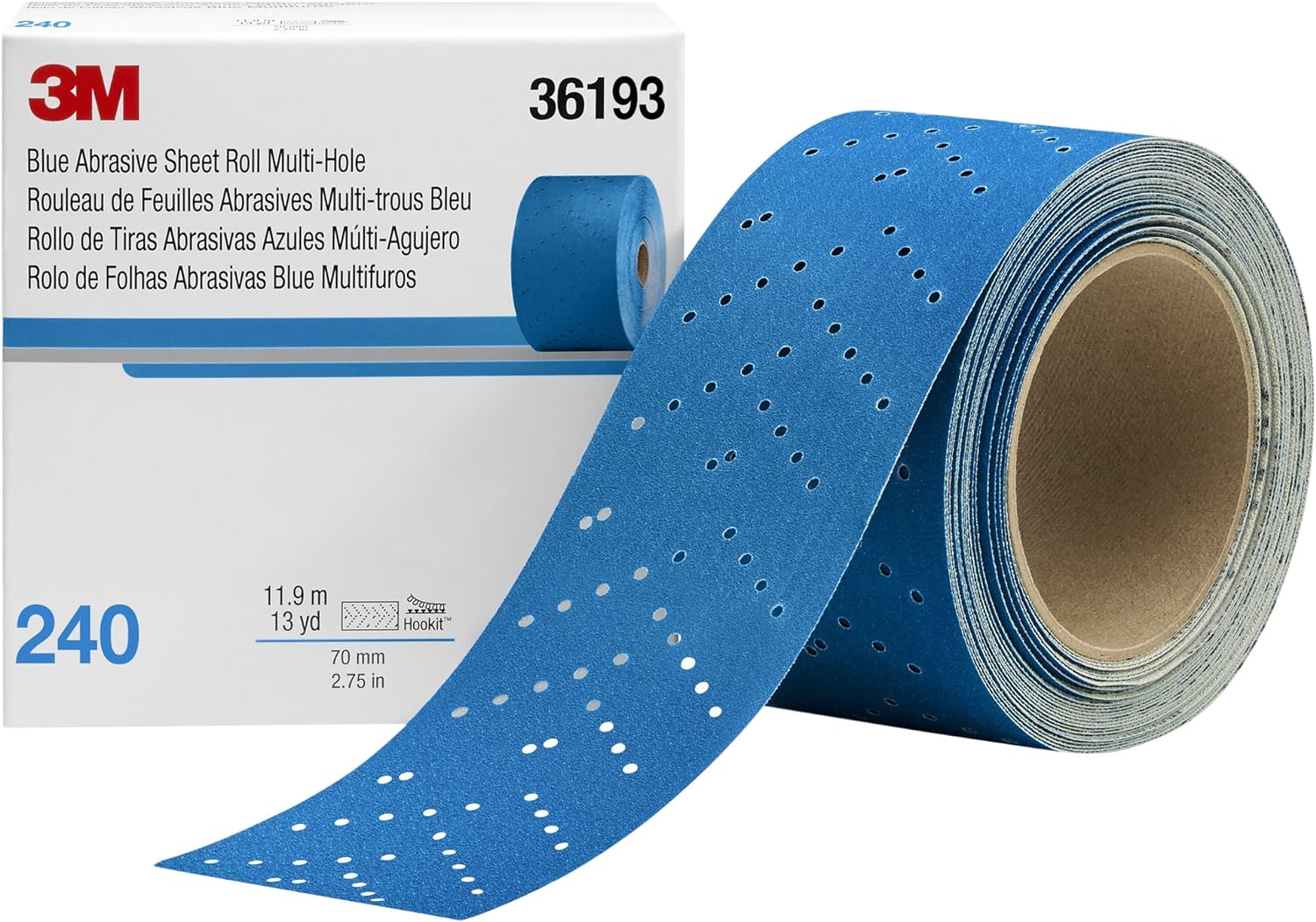 NHÁM THANH (CUỘN) XANH 3M 321U P80 36187