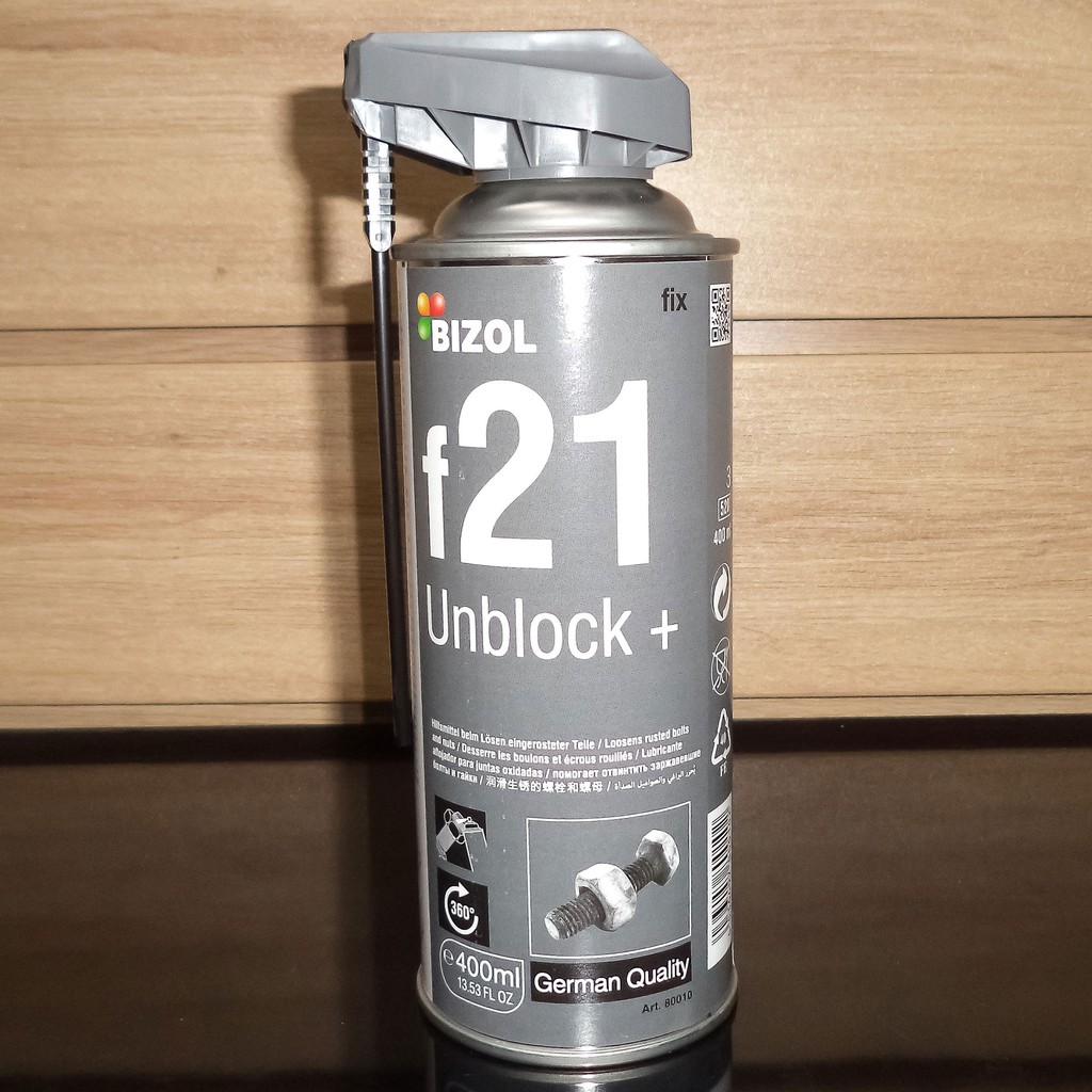 Bình xịt tẩy gỉ, tăng bôi trơn Bizol f21