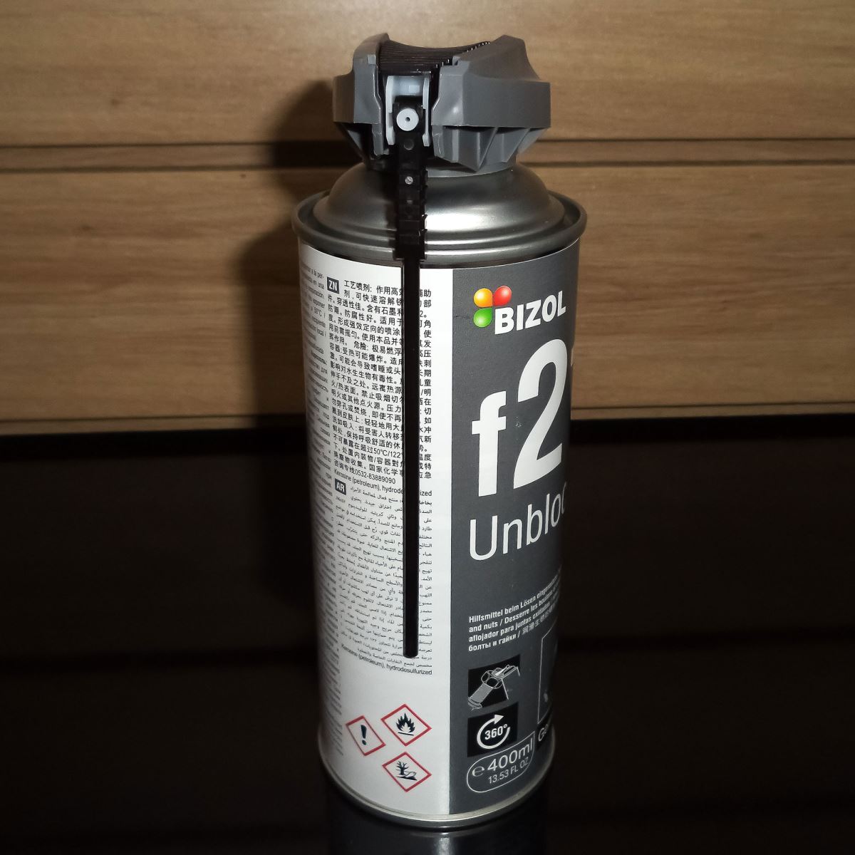 Bình xịt tẩy gỉ, tăng bôi trơn Bizol f21