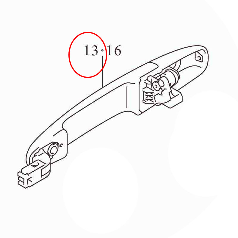 Tay nắm cửa trước ngoài phải 000 Ertiga hybird