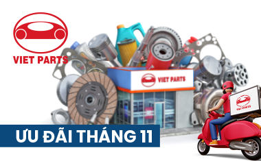 Freeship & tặng combo dịch vụ bảo dưỡng miễn phí tại xưởng Vietparts
