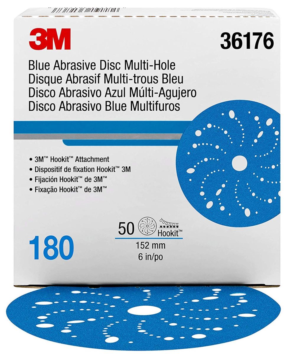 Nhám tròn xanh 3M 321U P180 6INCH 36176