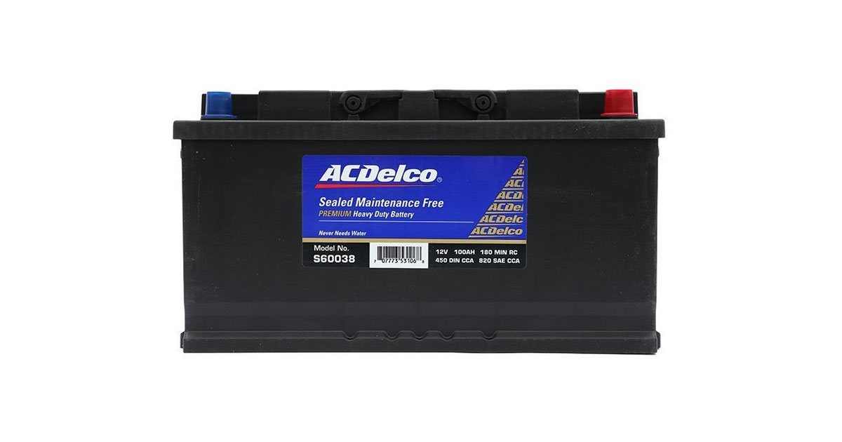 Ắc quy Acdelco 100AH DIN S60038 (+ phải)