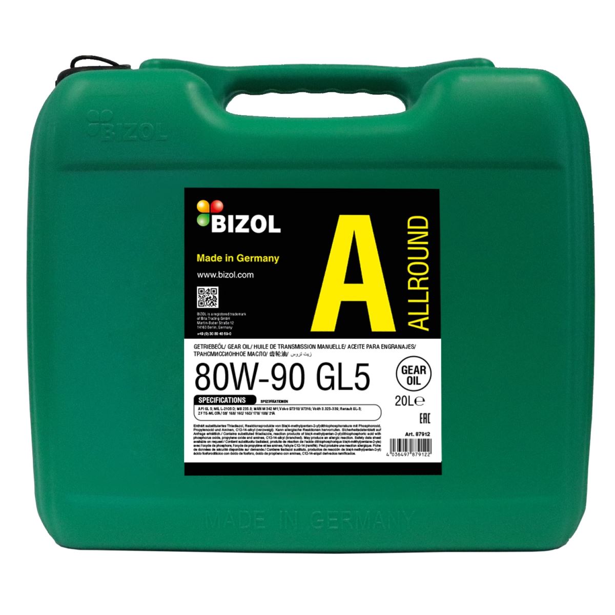 Dầu cầu BIZOL Allround Gear Oil GL5 80W-90