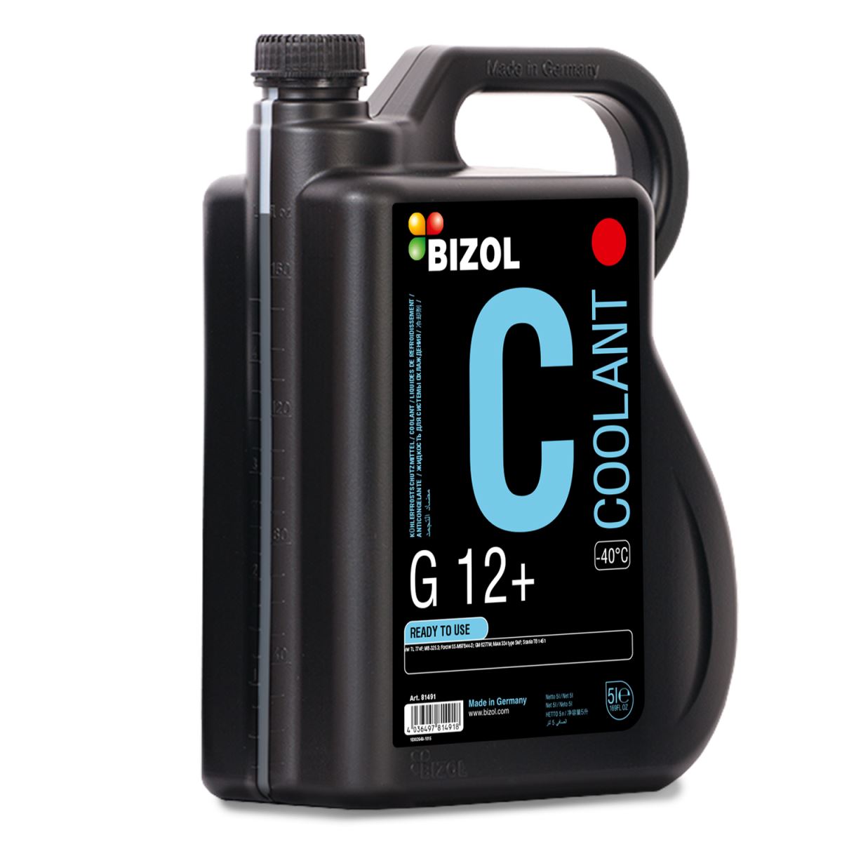 Nước làm mát Bizol đỏ G12+ (-40)  