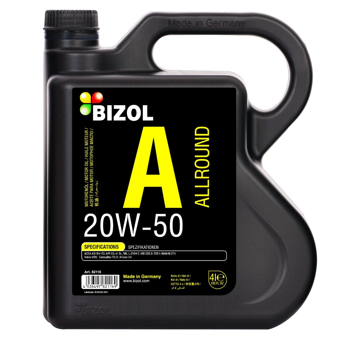 Dầu động cơ BIZOL Allround 20W-50