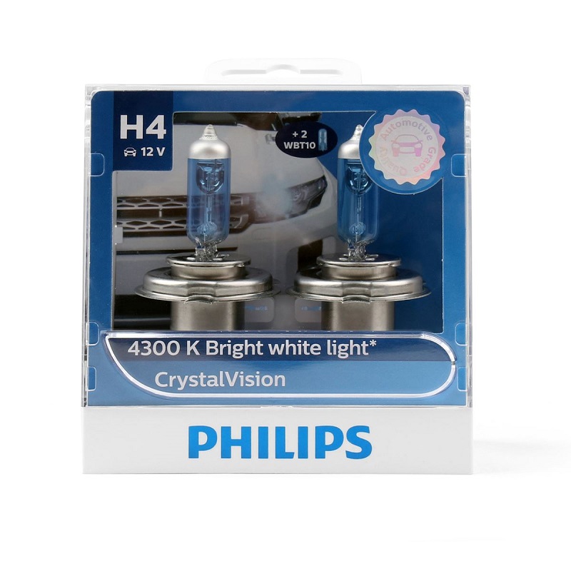 Bóng đèn Philips Crystal Vision H4 4300K