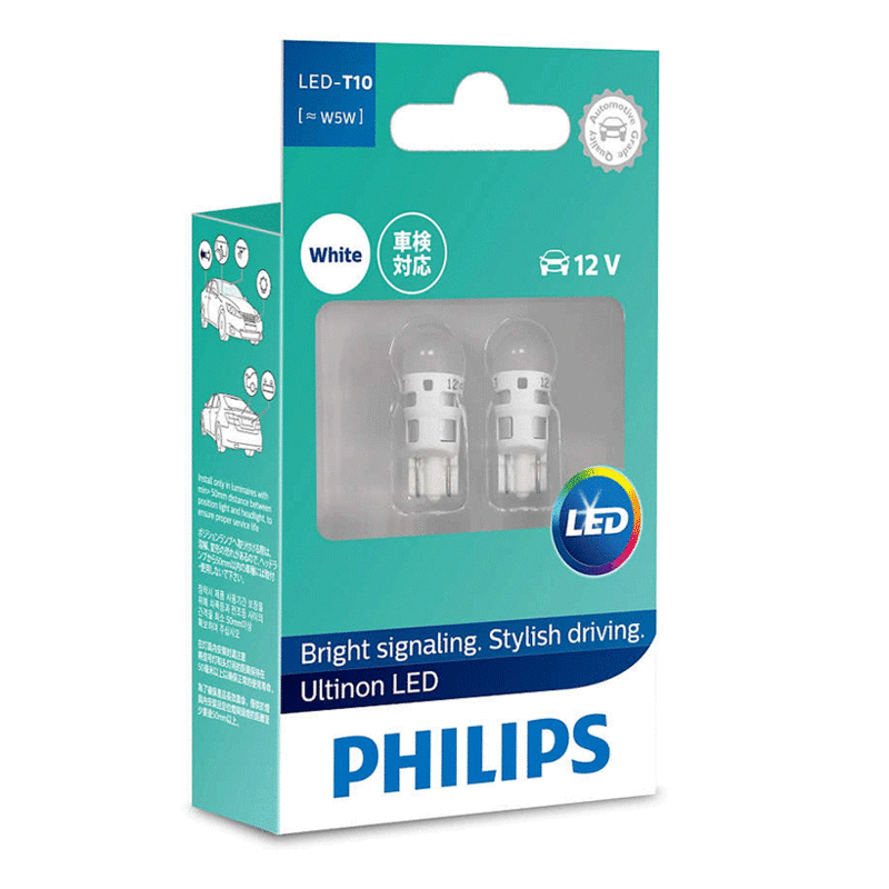 Bóng đèn Philips LED T10 W5W 6000K