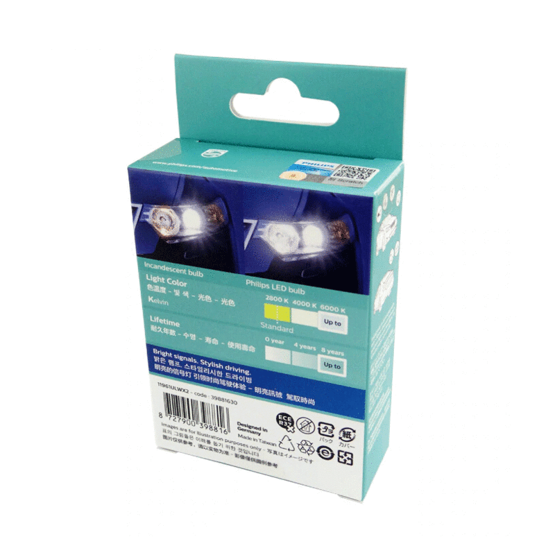 Bóng đèn Philips LED T10 W5W 6000K