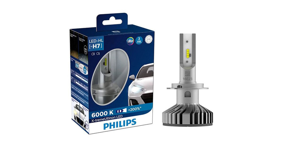 Bóng đèn Led Philips X-treme Ultinon LED H7 6000K +200%