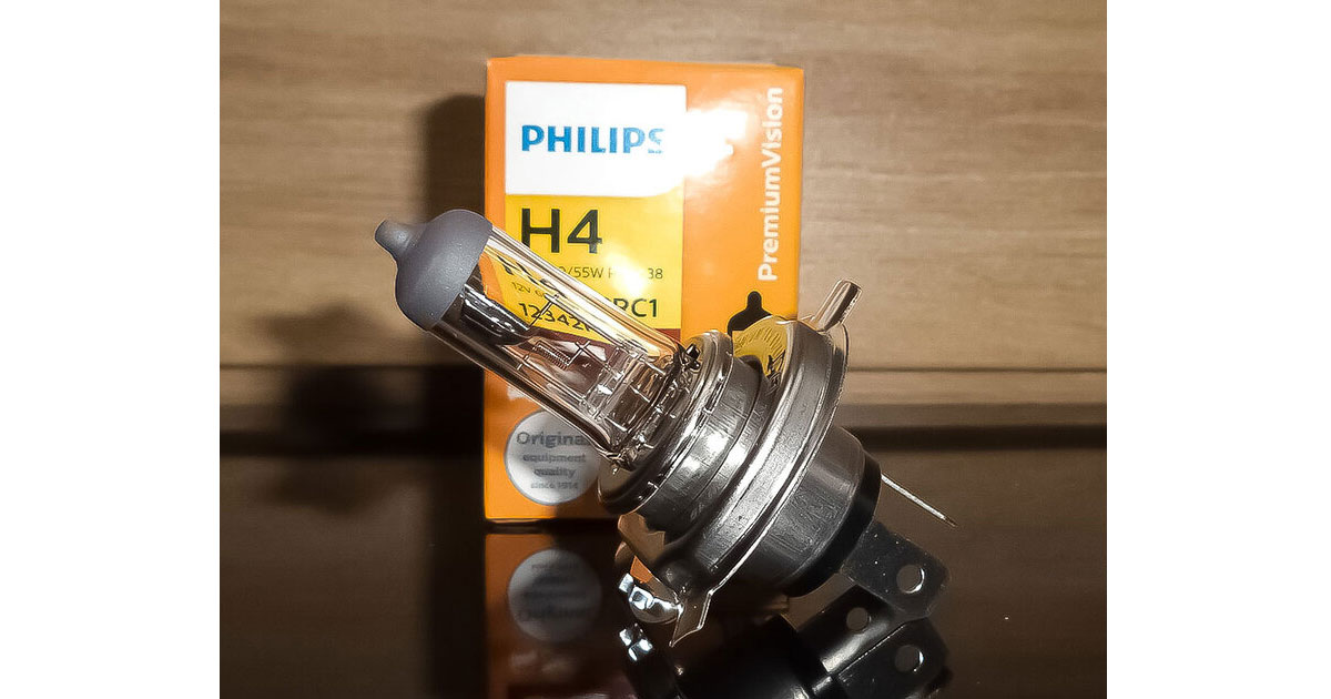 Combo 02 bóng đèn pha ô tô Philips Premium Vision H4