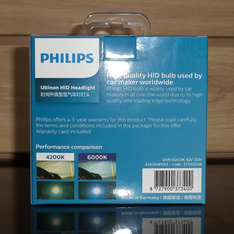 Bóng đèn Philips Xenon Ultinon HID D4R 6000K