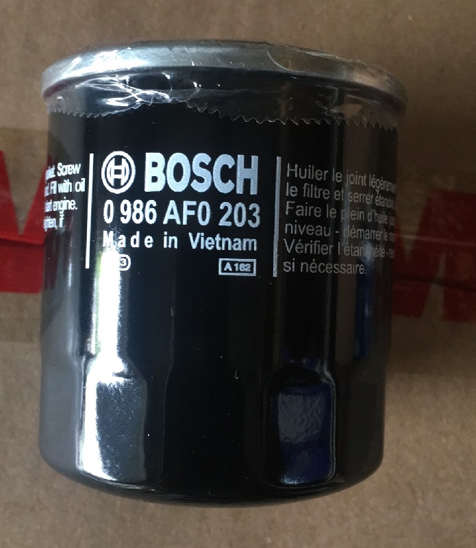 Lọc dầu Bosch cho xe Kia (Sephia, Shuma, Carens, Pride,…), Asis, Mazda