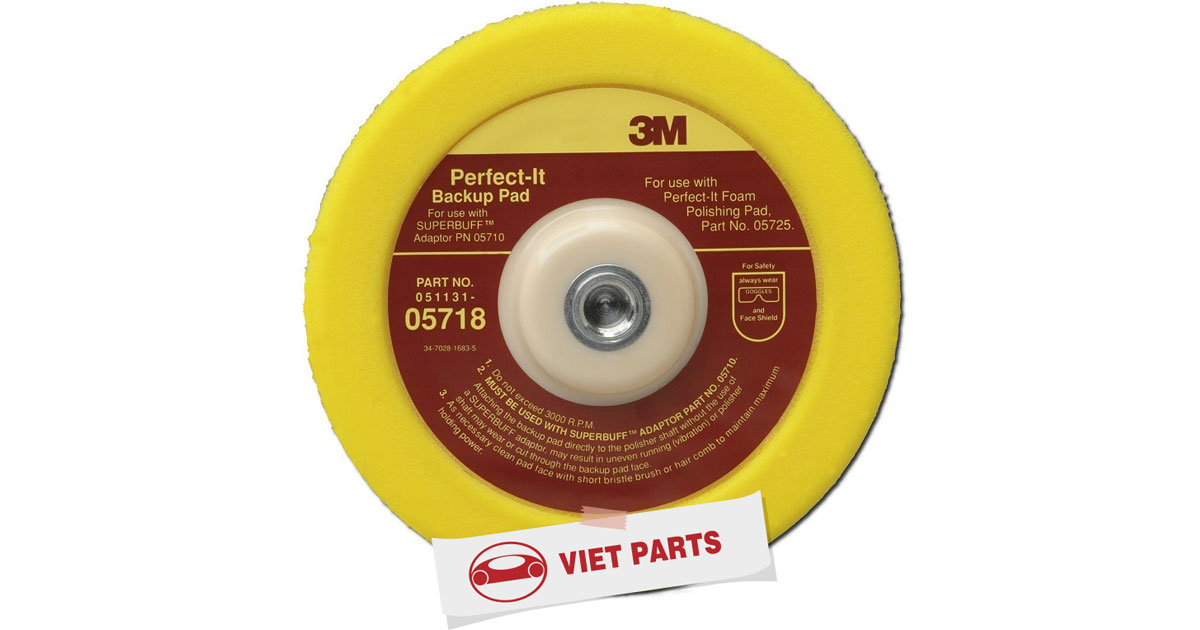 Đế phớt mút (đế gai) đánh bóng 3M 7inch 5718