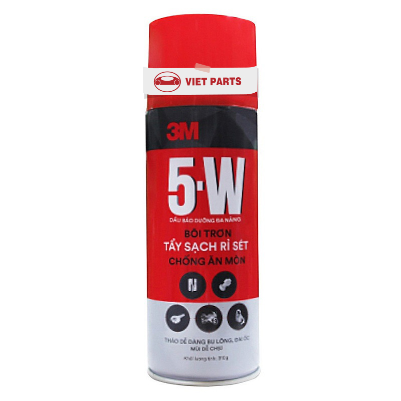 Chai xịt tẩy rửa, bôi trơn và chống rỉ sét 5W-3M