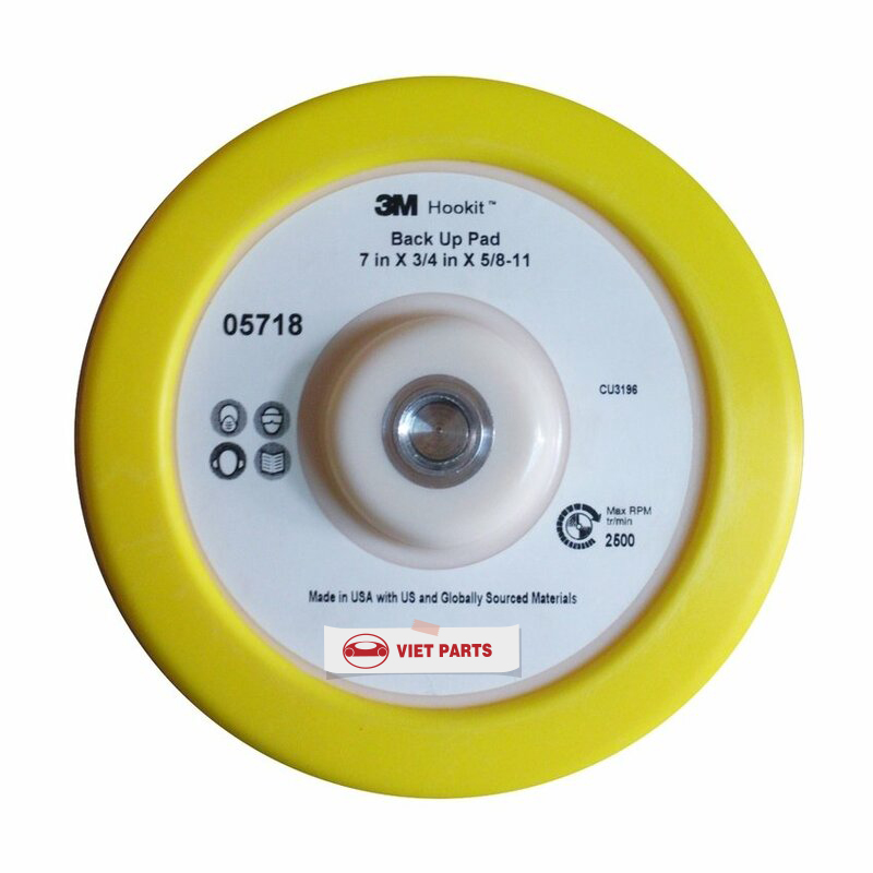 Đế máy (đế gai) đánh bóng 3M 8inch 05718