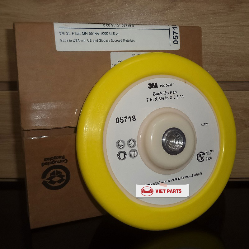 Đế máy (đế gai) đánh bóng 3M 8inch 05718