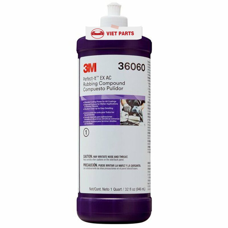 Xi đánh bóng bề mặt sơn bước 1 cao cấp 3M 0.95l 36060