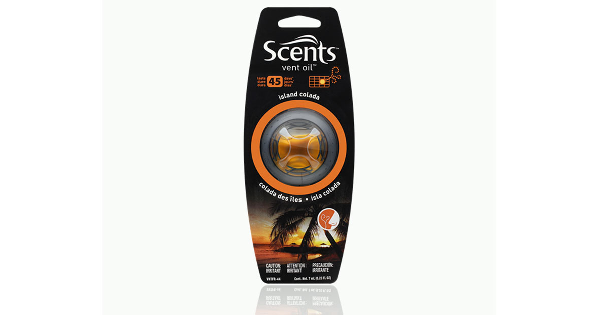 Nước hoa gài cửa gió Scents 1-pack vent oil - island colada