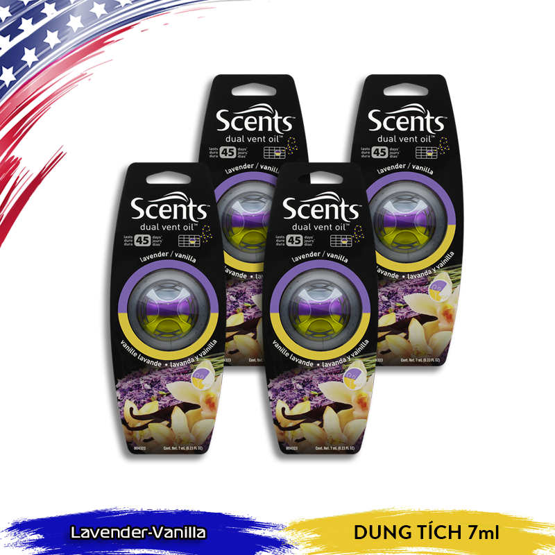 Nước hoa gài cửa gió Scents 1-pack vent oil - lavender /vanilla