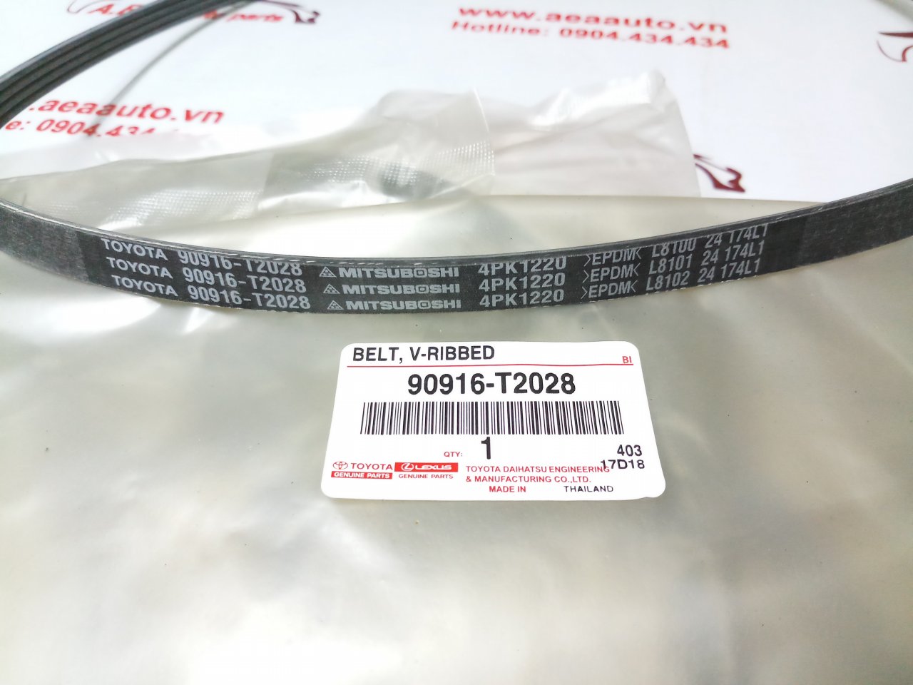 Dây curoa tổng Vios 1NZ 2008 (4PK 1220)