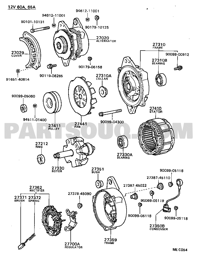Chổi Than Máy Phát 22R Cressida