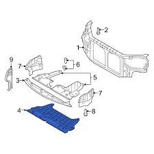 Chắn bùn gầm máy sau Hyundai Sonata 2008