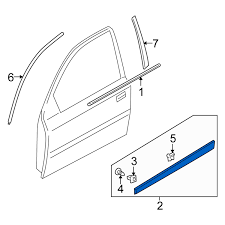 Nẹp cánh cửa Sau trái Hyundai Verna
