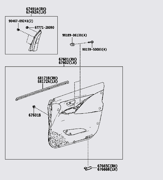 Táp bi cửa hậu Hyundai Santafe 2004