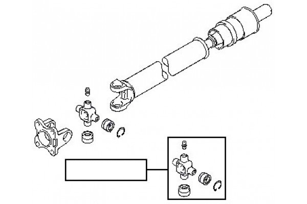 Bi chữ thập các đăng trước Mitsubishi Pajero V31-V32-V33-V4