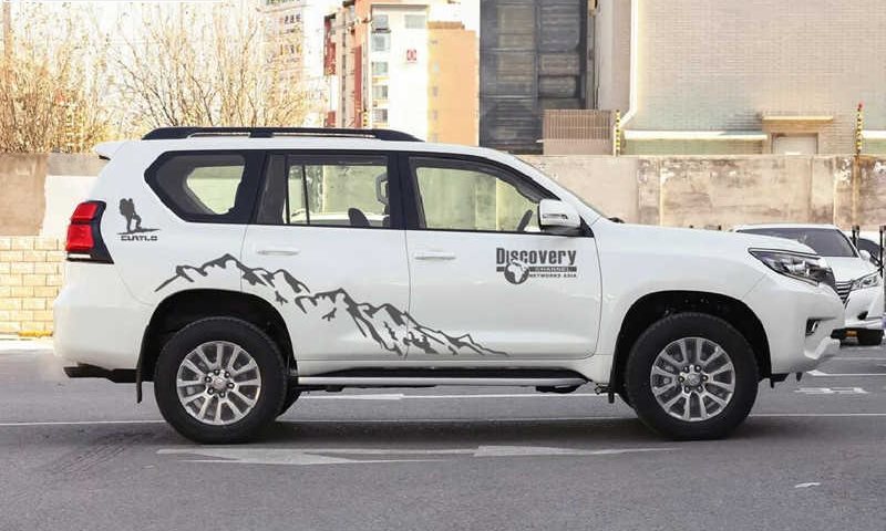 Tem dán bên trái xe Toyota Land Cruiser FZJ100 2002