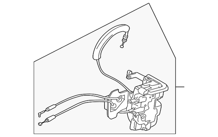 Ổ khoá cánh cửa trước bên trái Infiniti Fx35-Fx45