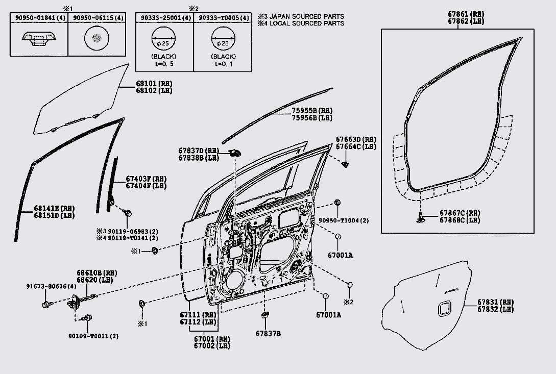 Cánh cửa trước Toyota Corolla 1992