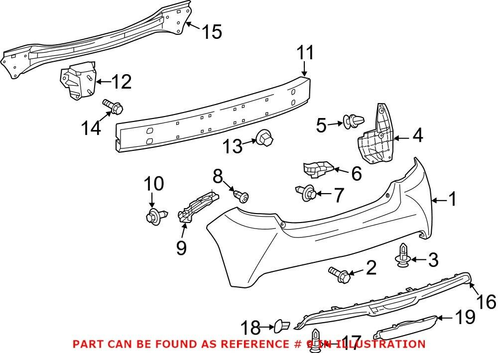 Giá bắt ba đờ sốc sau phải Toyota Camry 2005 2.4