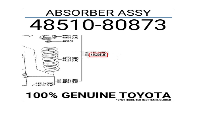 Giảm xóc trước Toyota Prado 2018
