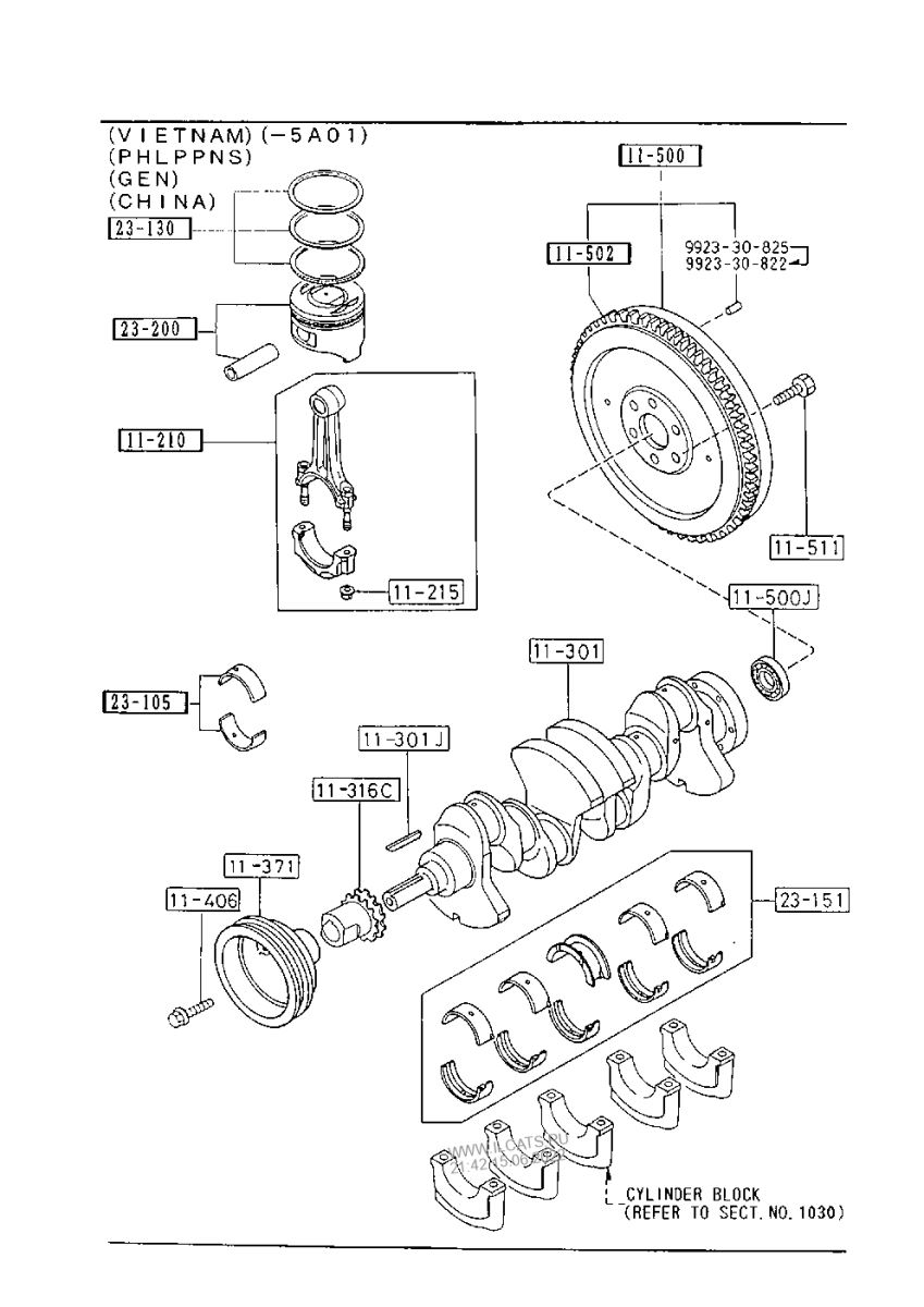 Bạc baile Mazda E2000