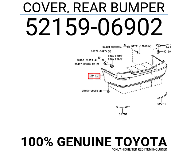 Ba đờ sốc sau Toyota Camry 2.4-3.0