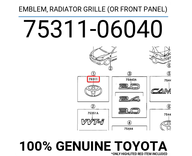 Biểu tượng Ca lăng Toyota Camry 2.4