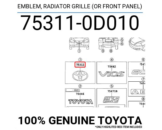 Biểu tượng Ca lăng Toyota Vios