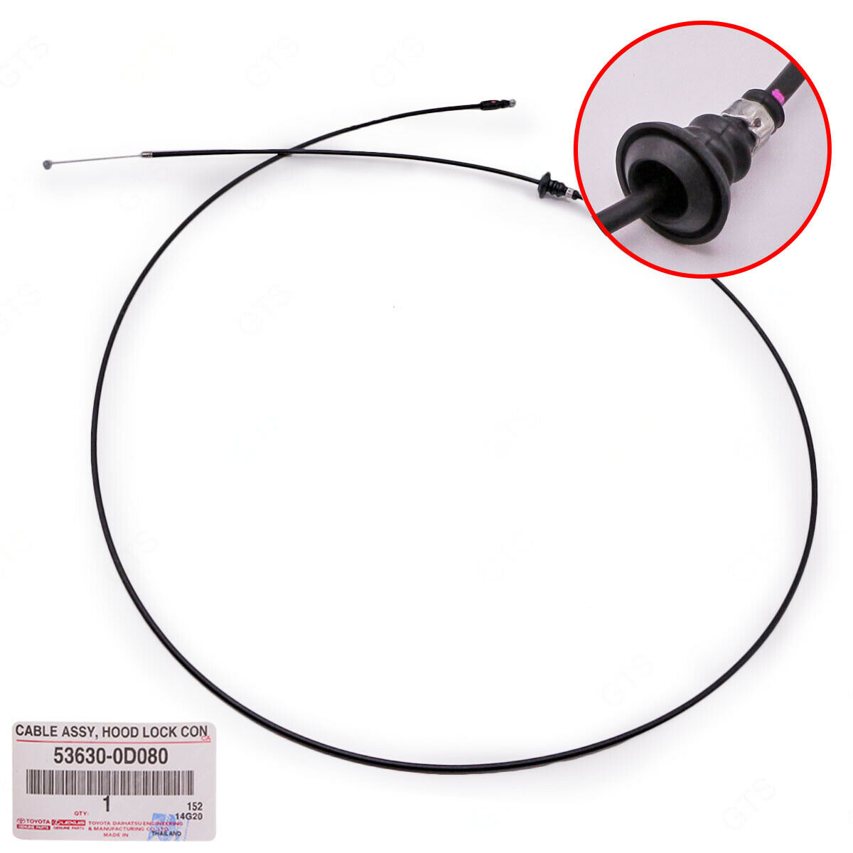 Dây giật nắp ca bô Toyota Vios 2007-2013-2015