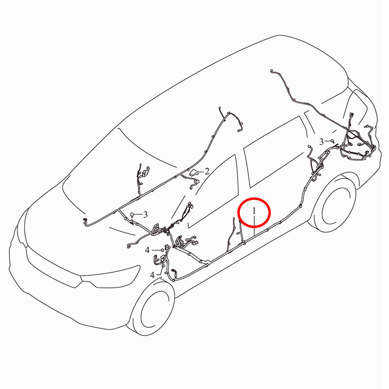 Bộ dây điện sàn T3 Ertiga hybrid