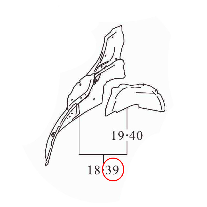 Xương chắn bùn sau trái Ertiga hybird