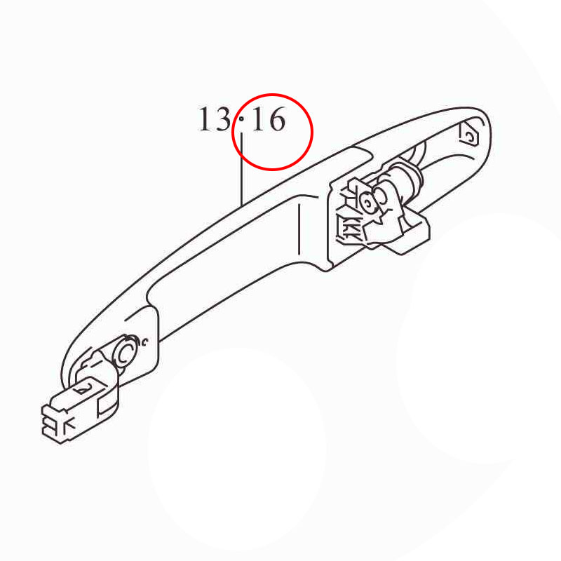 Tay nắm cửa trước ngoài trái 000 Ertiga hybird