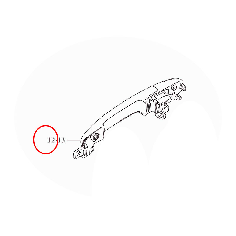 Tay nắm cửa sau ngoài phải 73R11 Ertiga hybird