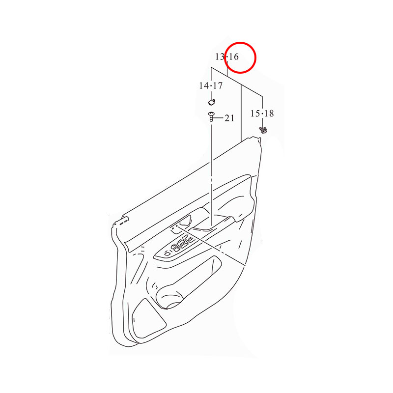 Ốp trong cửa trước trái Ertiga hybird